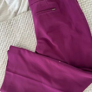 White House Black Market Purple Boot Cut Pants